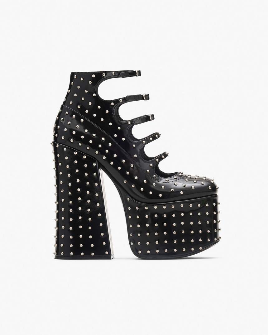 bota de cano curto glam studs kiki