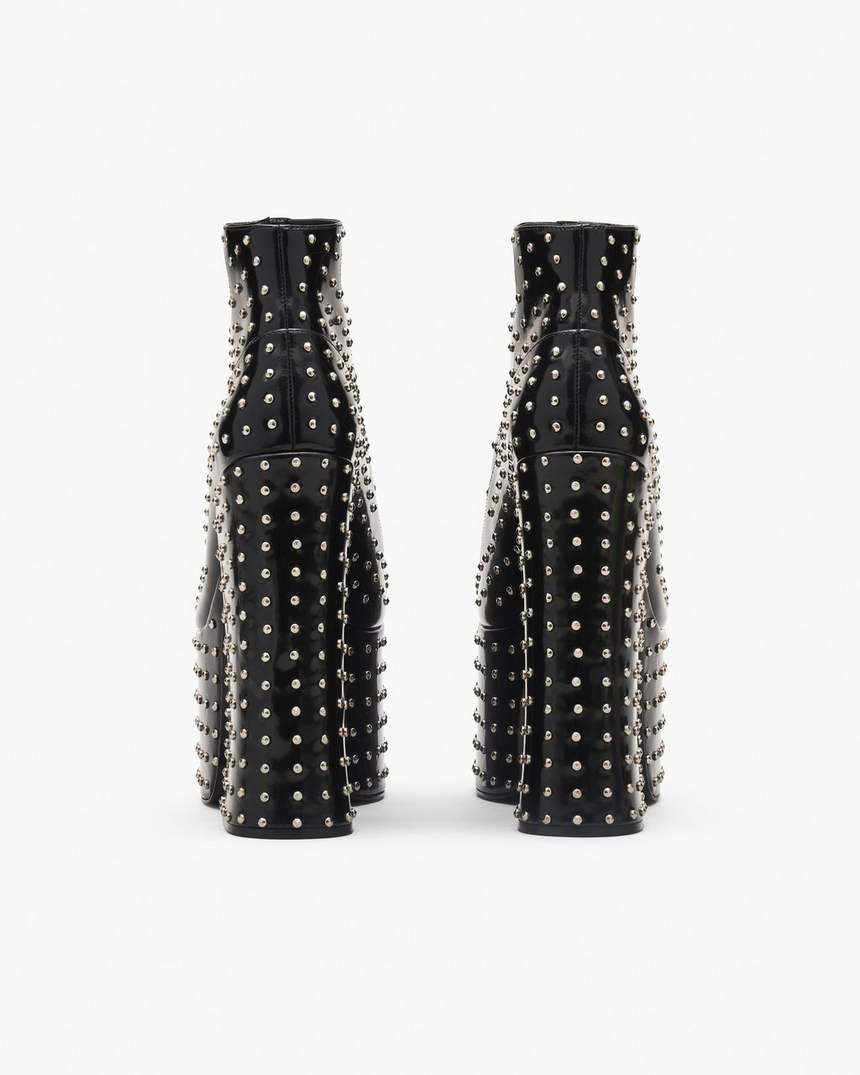 bota de cano curto glam studs kiki