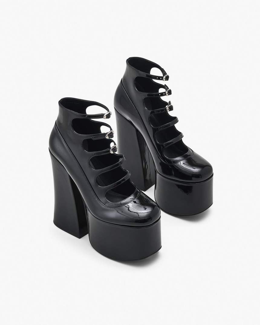 bota de cano curto kiki em verniz