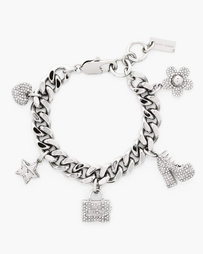 pulseira com pingentes pave mini icon