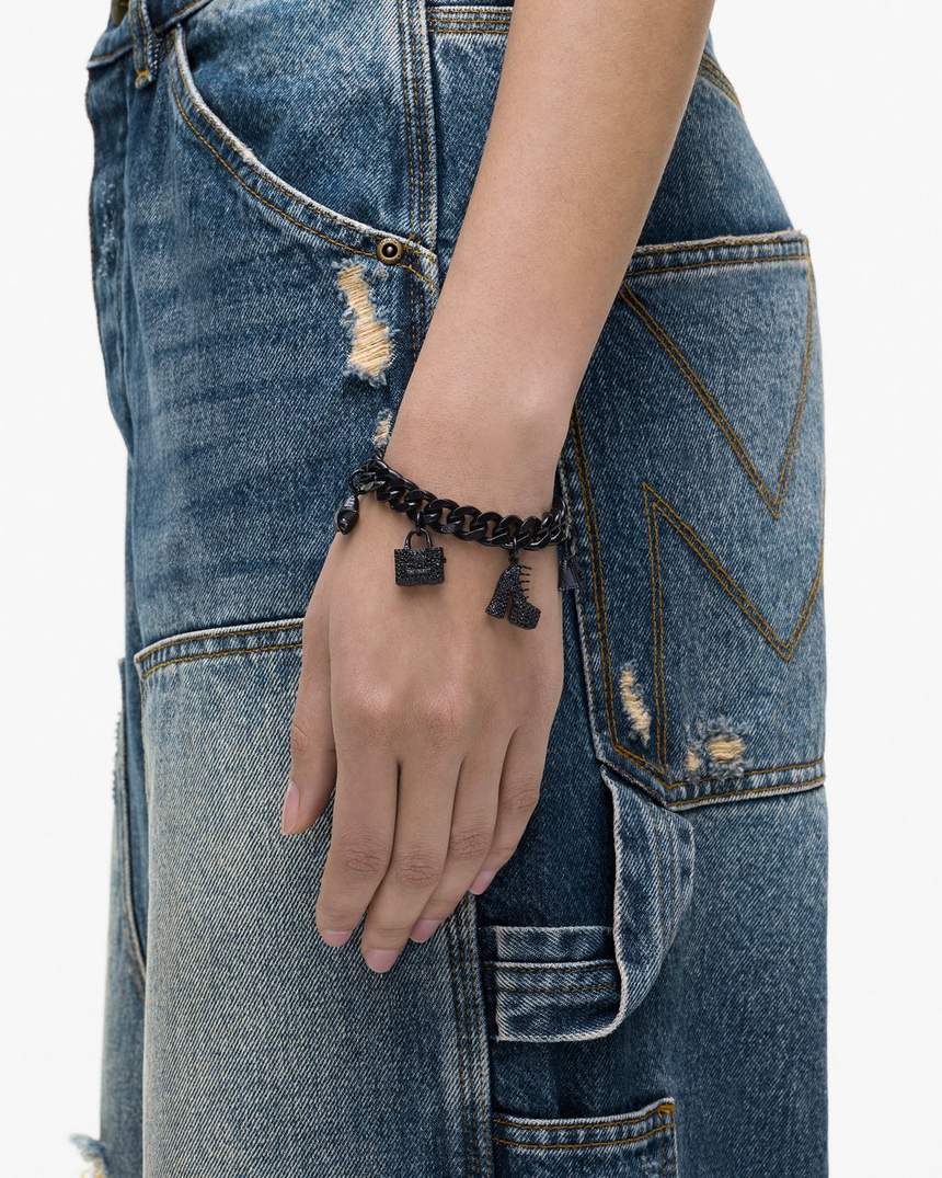 pulseira com pingentes pave mini icon