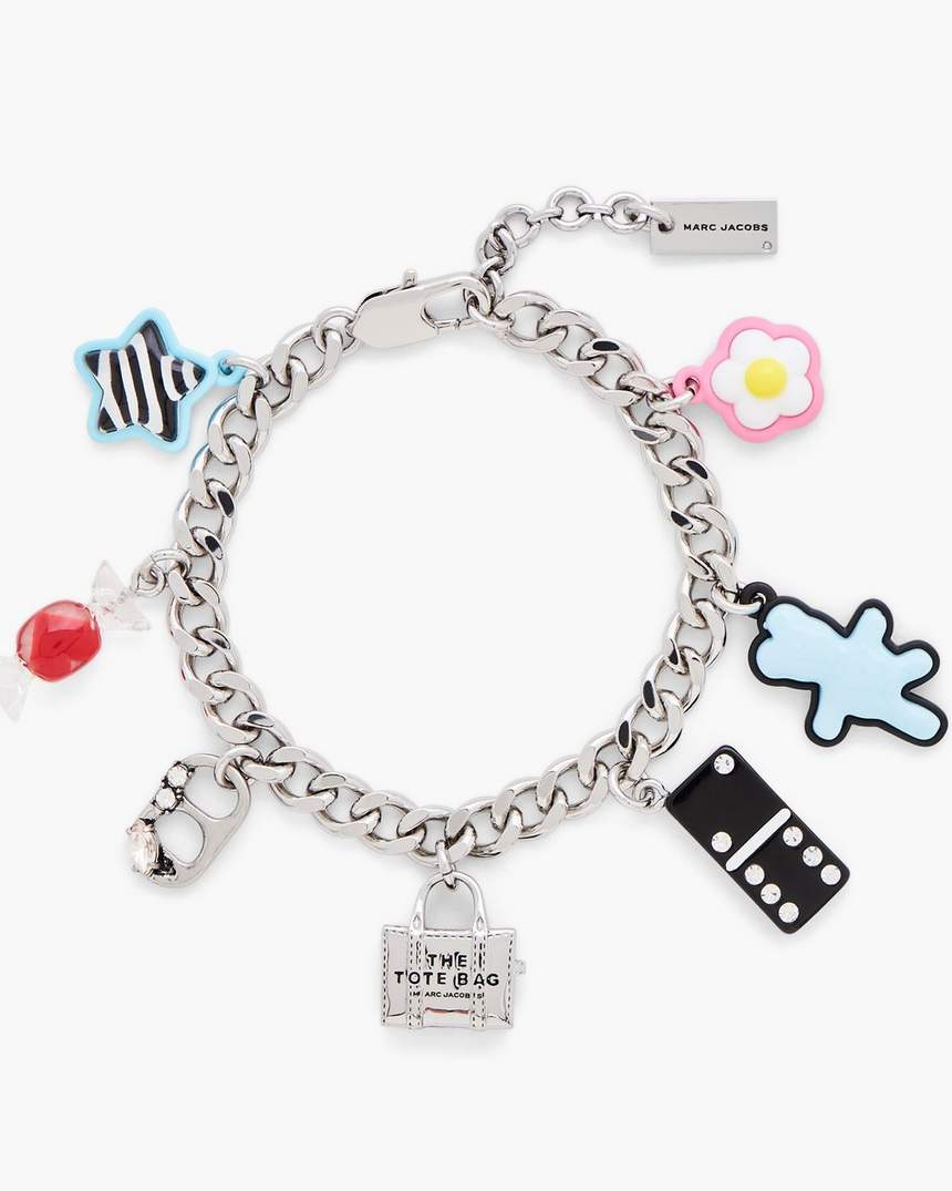 pulseira com pingentes adesivos
