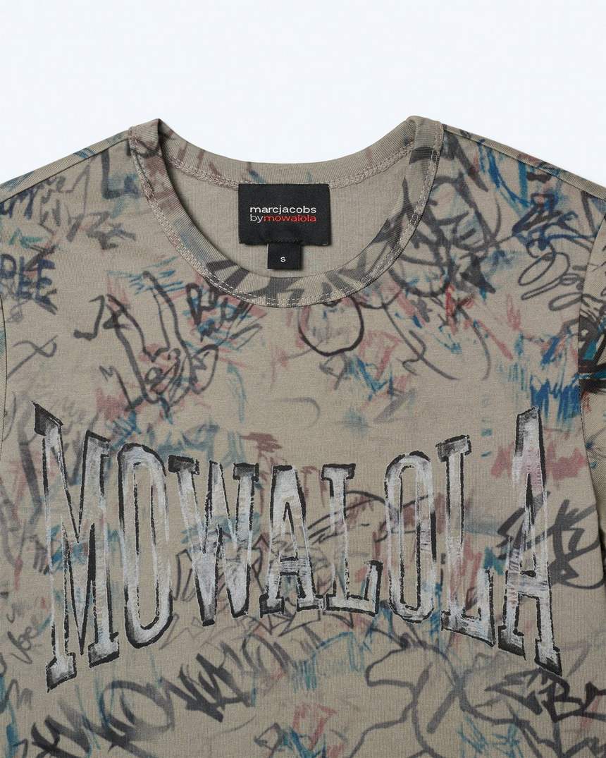 camiseta encolhida mowalola