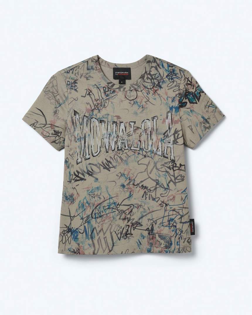 camiseta encolhida mowalola