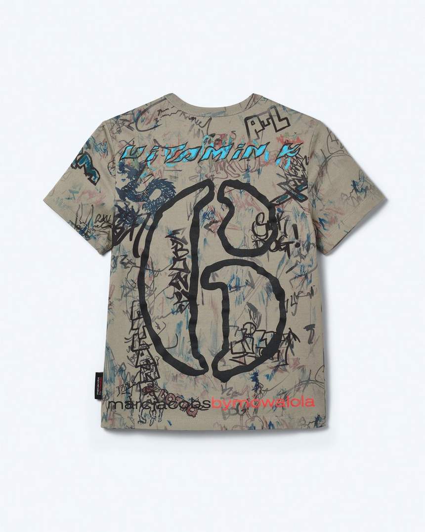 camiseta encolhida mowalola