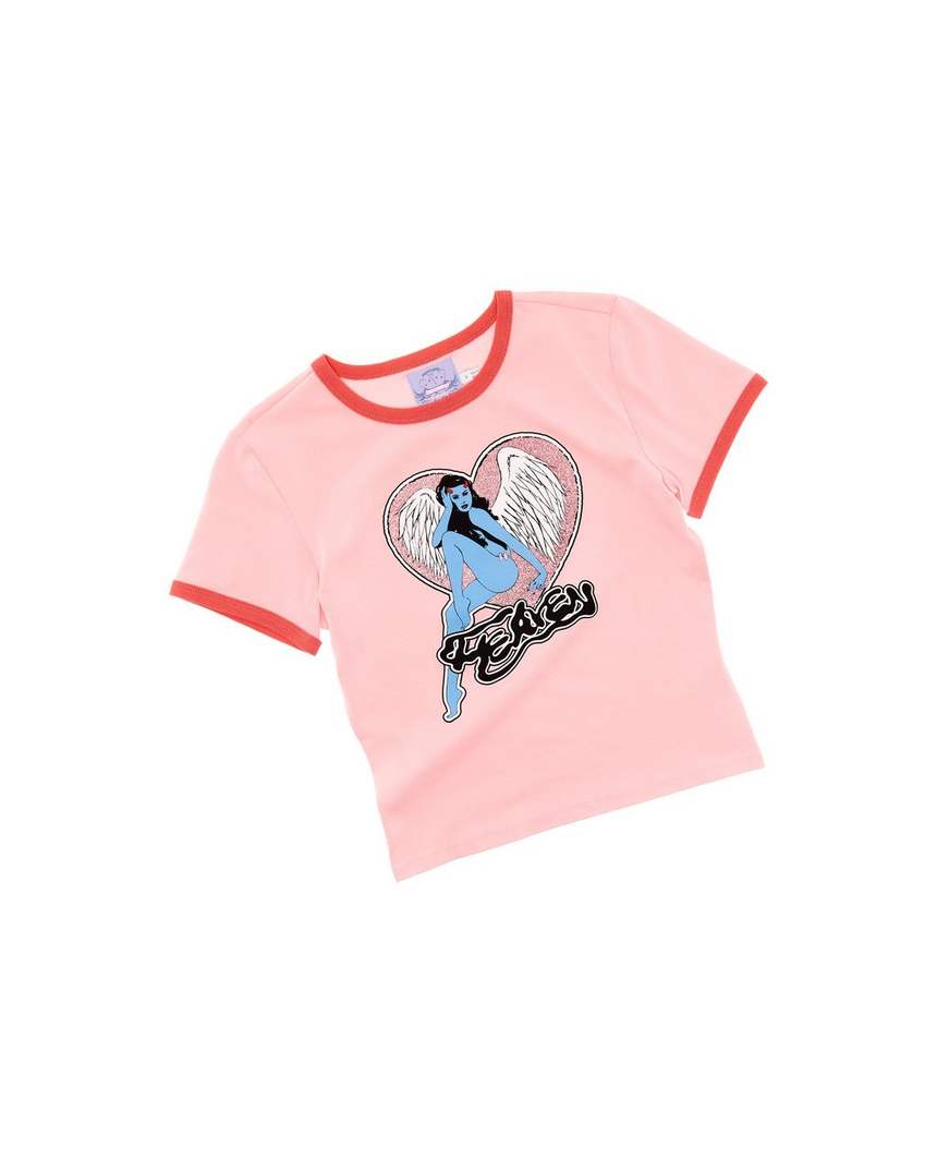camiseta infantil anjo diabólico