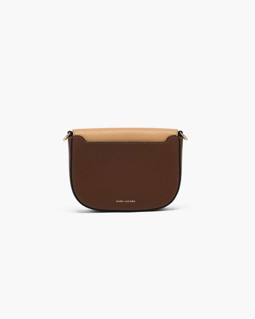 bolsa de selim pequena signet turnlock em blocos de cores