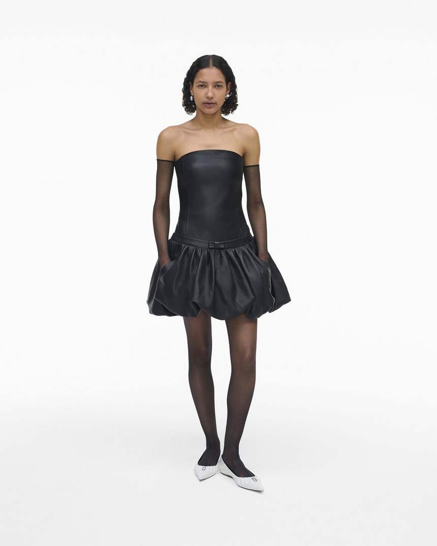 o vestido de couro bolha