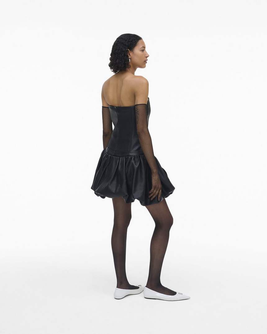 o vestido de couro bolha