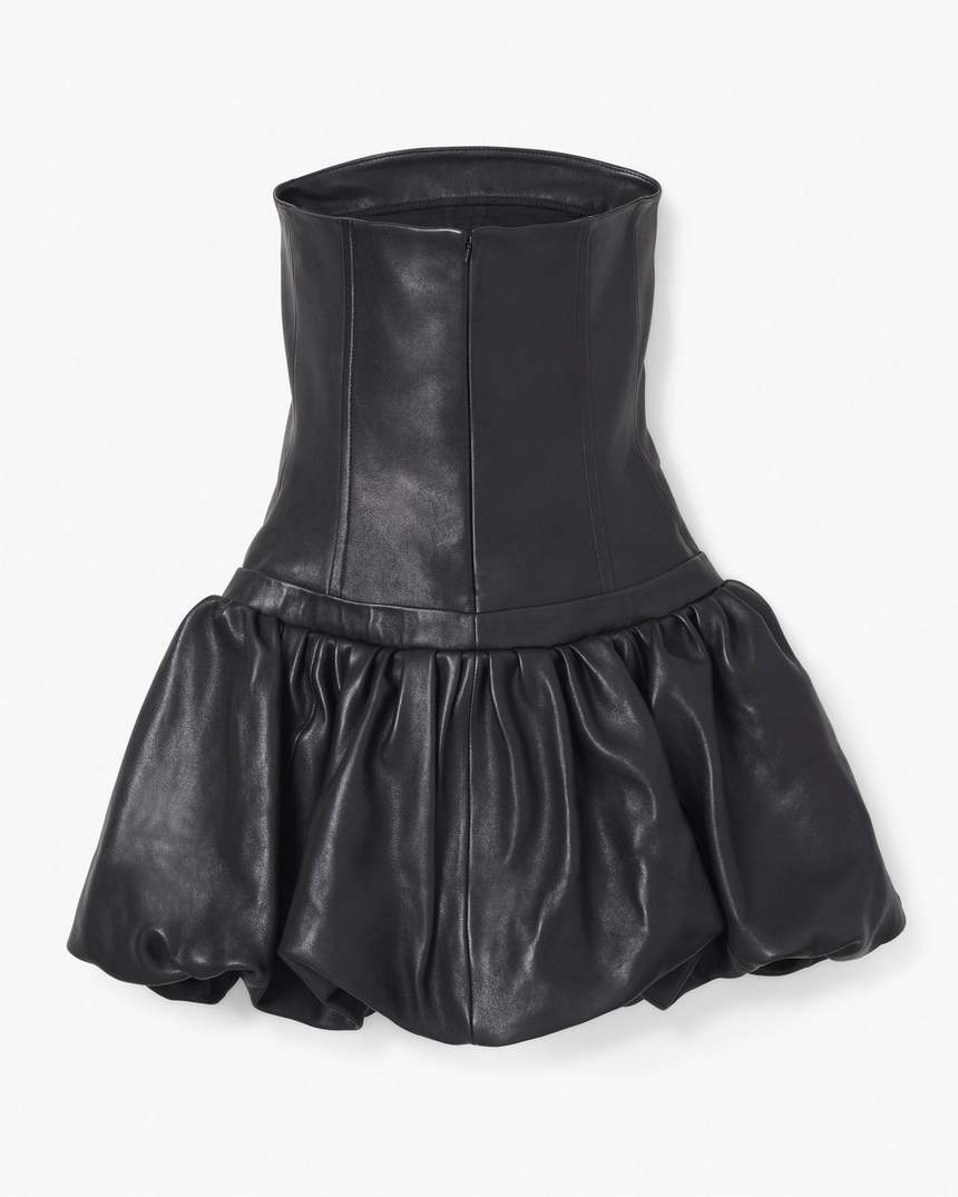 o vestido de couro bolha