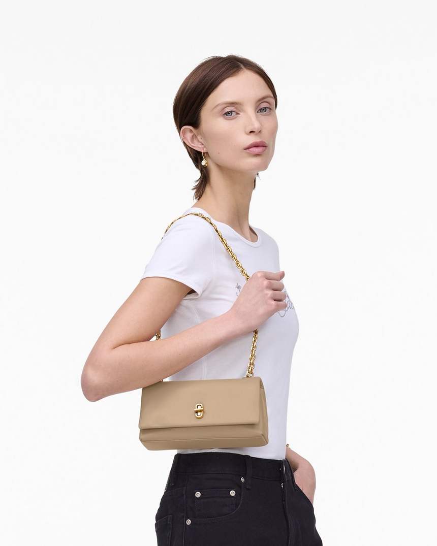 bolsa mini com corrente dupla