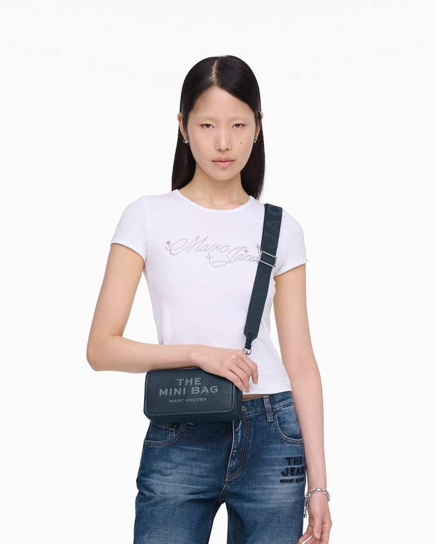 a mini bolsa de couro