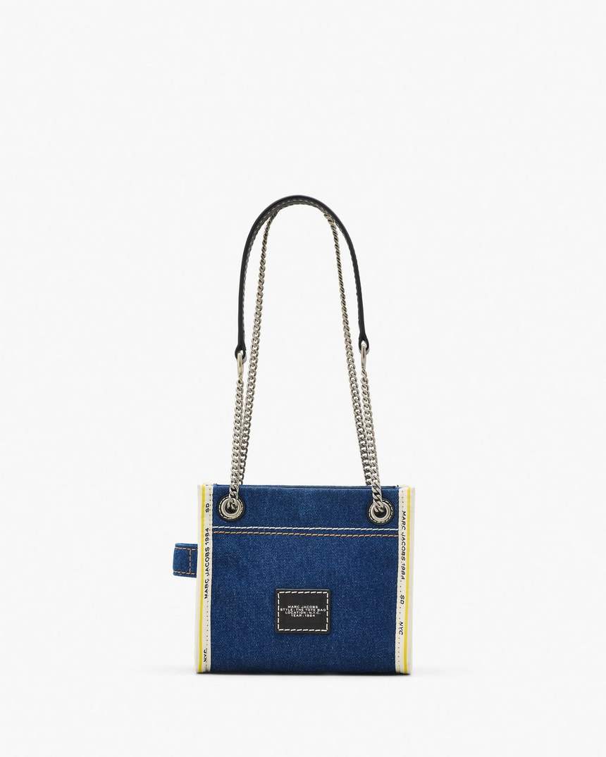 bolsa transversal de corrente jeans