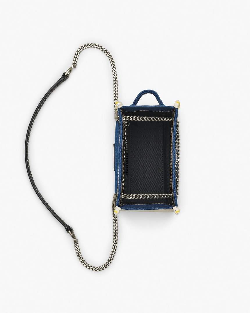 bolsa transversal de corrente jeans