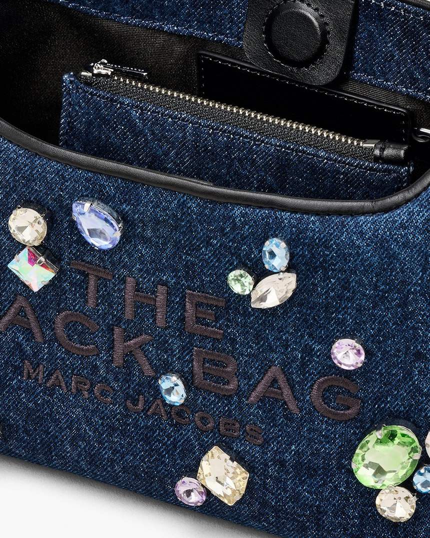 bolsa saco mini gem denim