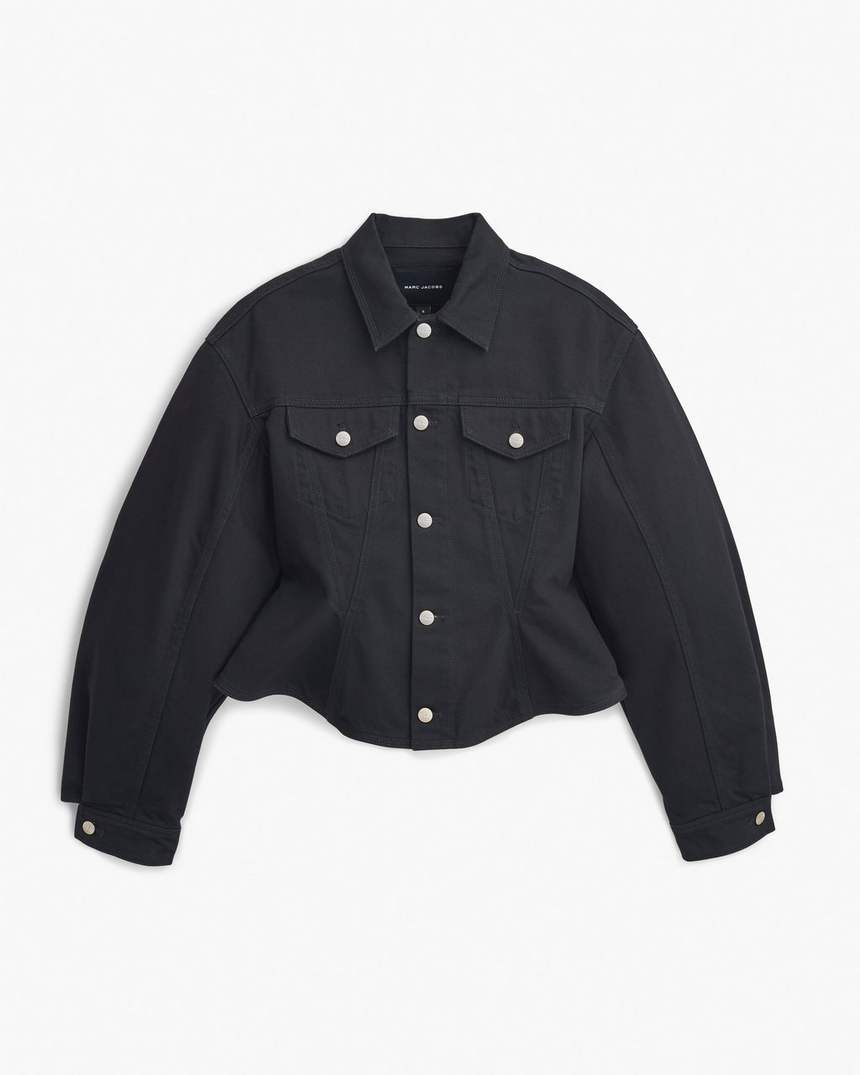 jaqueta jeans canelada