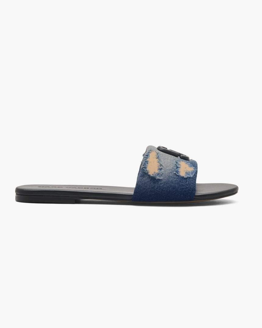 slide de foto instantânea de jeans rasgado e remendado