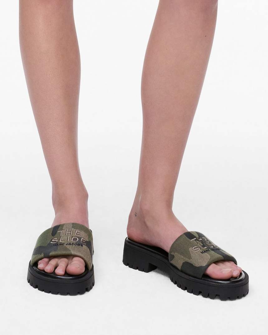 o chinelo camo jacquard com sola tratorada