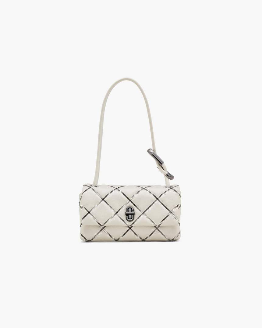 bolsa de ombro dupla mini acolchoada bicolor