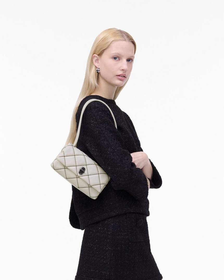 bolsa de ombro dupla mini acolchoada bicolor