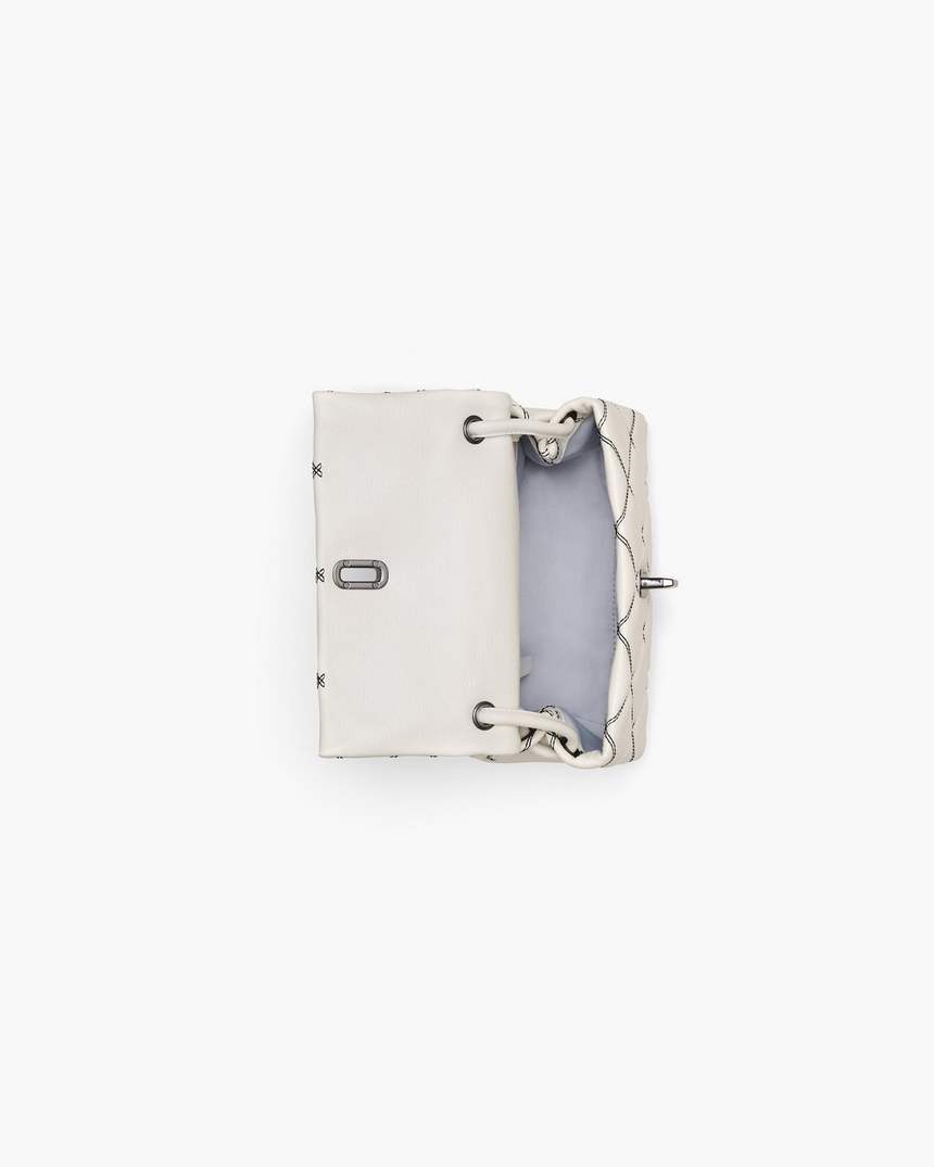 bolsa de ombro dupla mini acolchoada bicolor