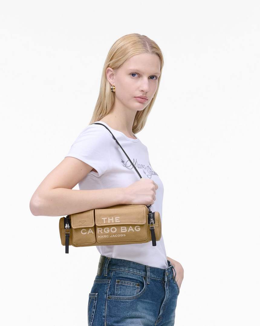 bolsa de ombro cargo em lona