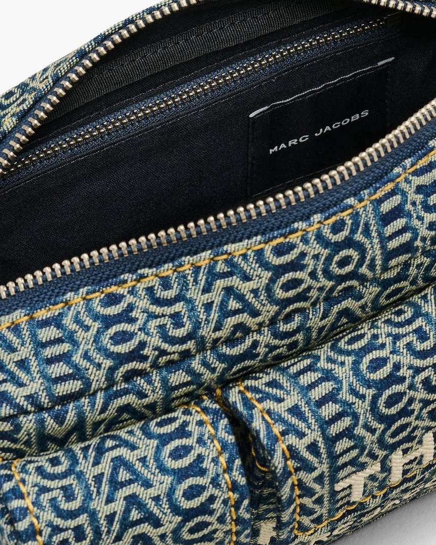 bolsa de ombro cargo monogram denim