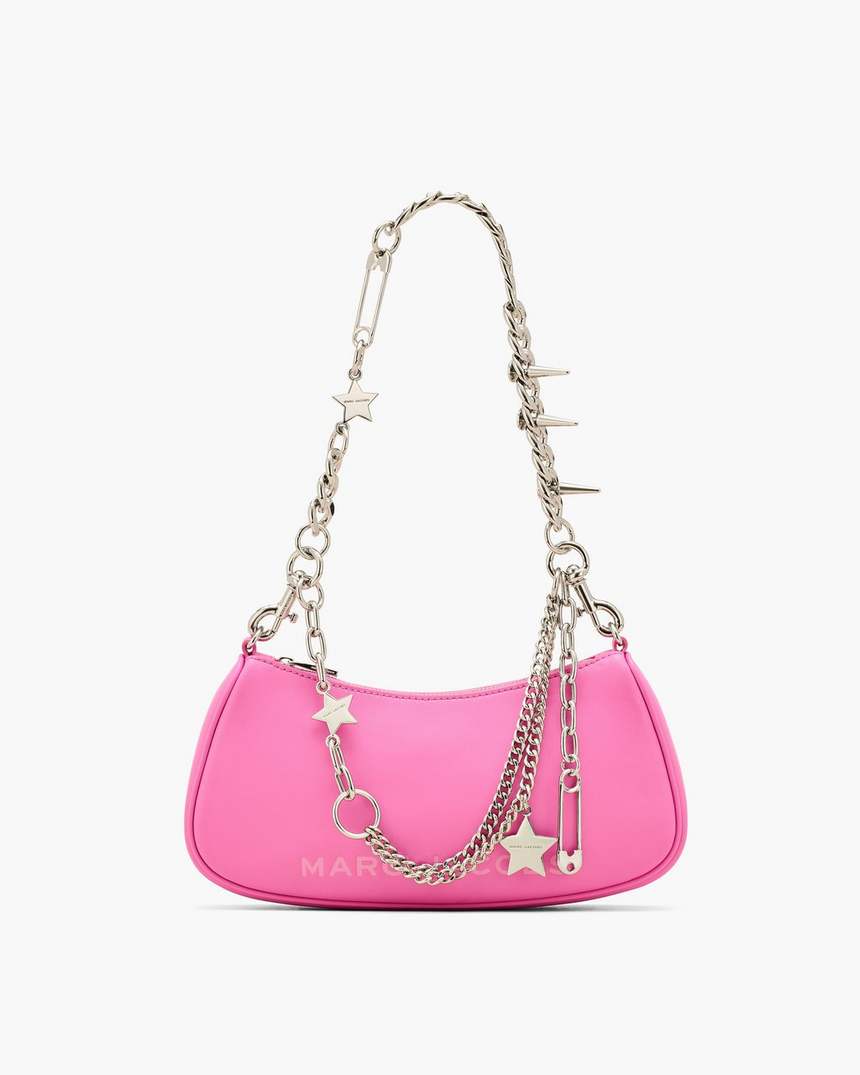 bolsa de ombro com pingente de estrela