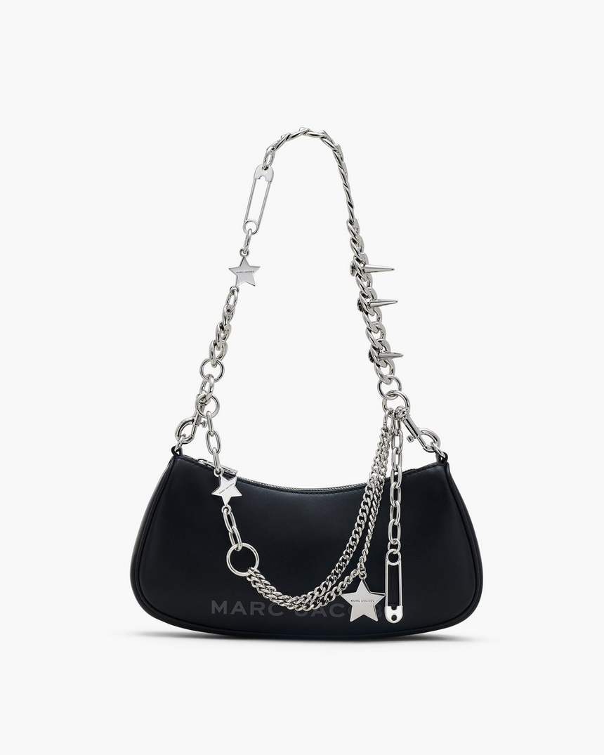 bolsa de ombro com pingente de estrela