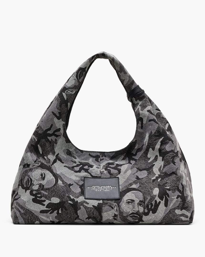 bolsa saco tamanho xl marc camo denim
