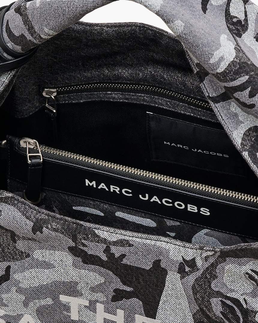 bolsa saco tamanho xl marc camo denim