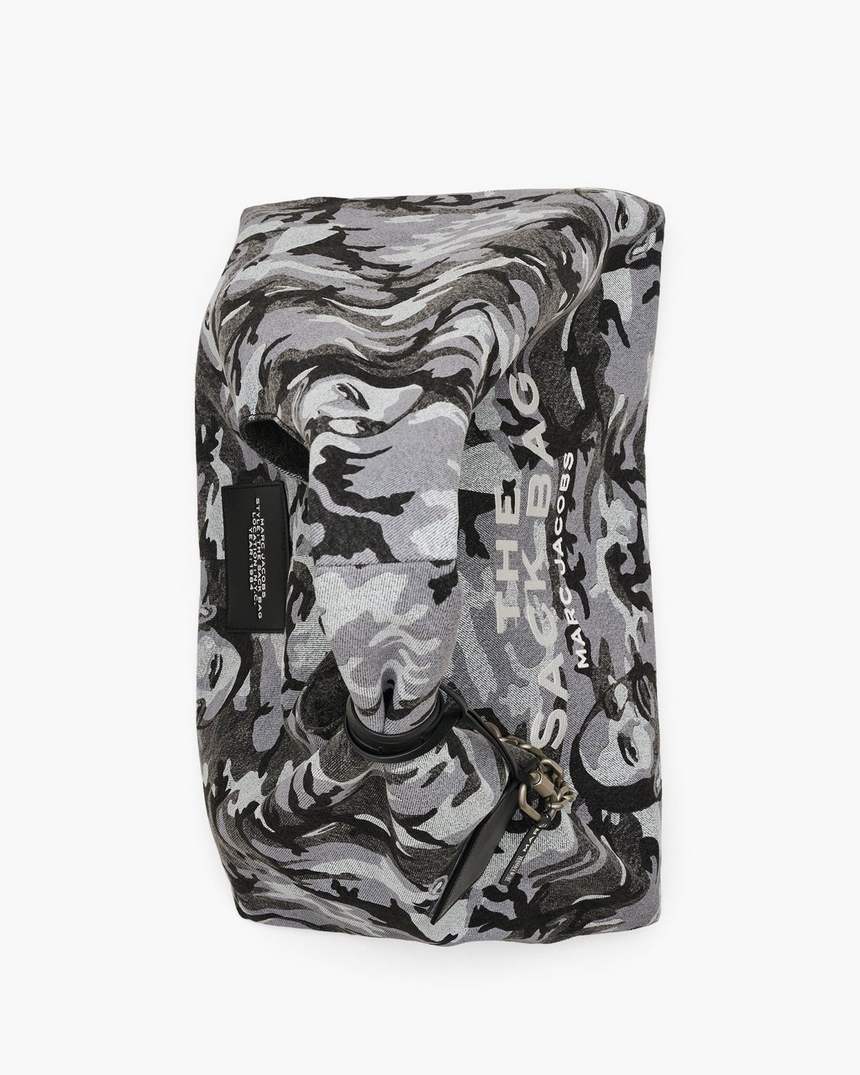bolsa saco tamanho xl marc camo denim
