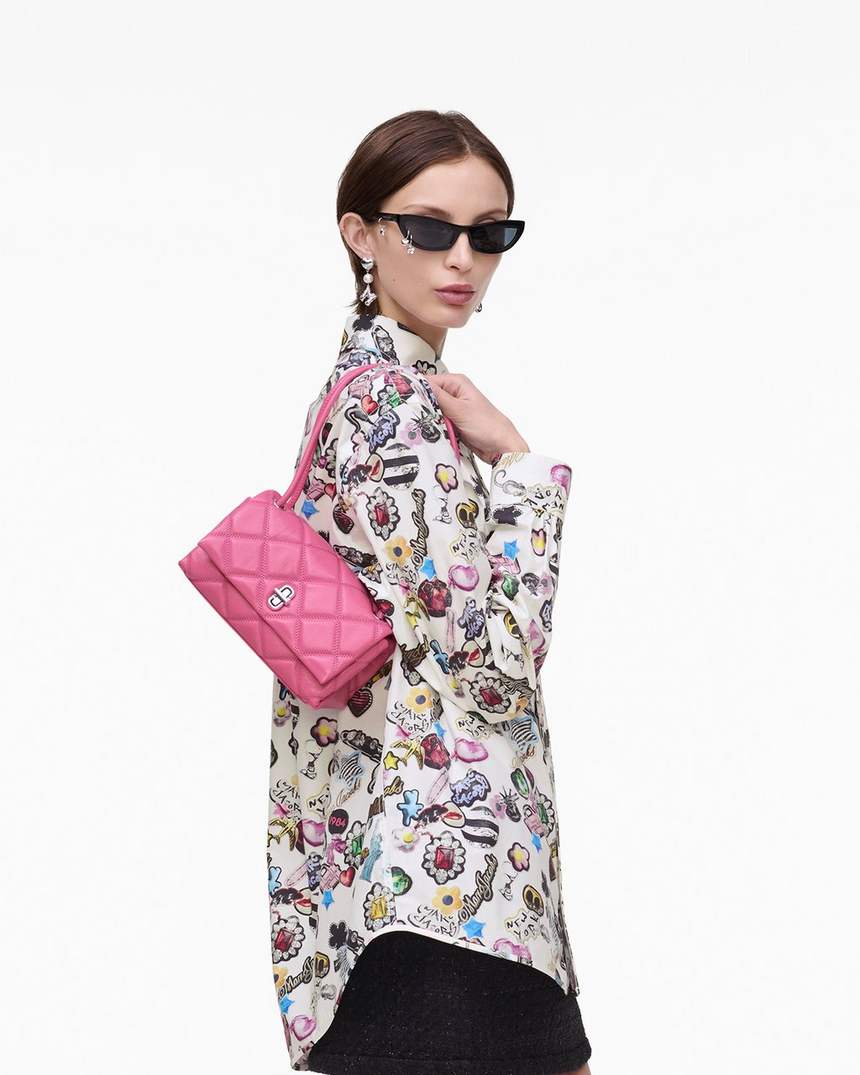 bolsa de ombro dupla mini acolchoada