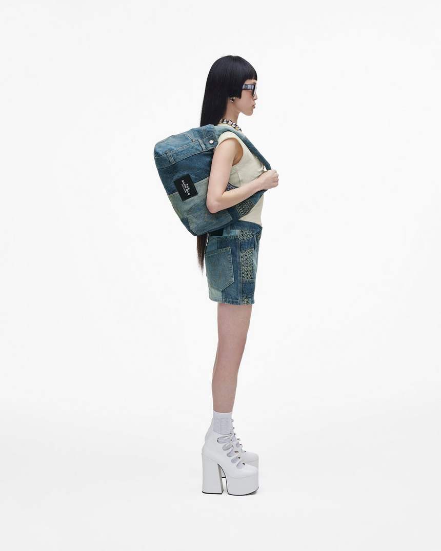 saco de jeans desconstruído