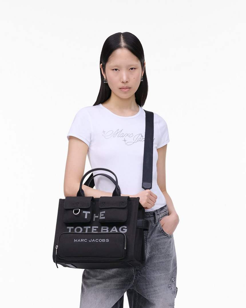bolsa tote média de lona cargo