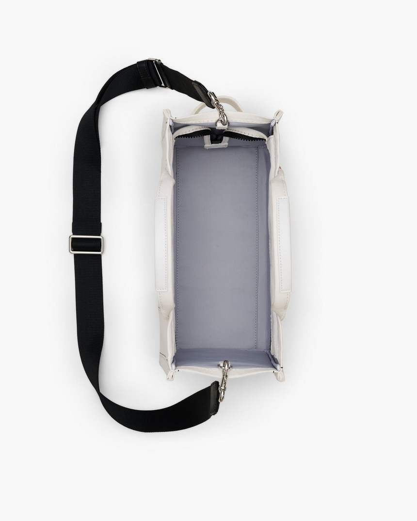 bolsa tote média de lona trompe loeil mani