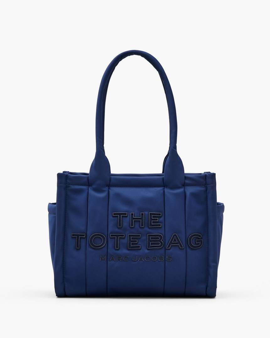 bolsa tote média de nylon acolchoado