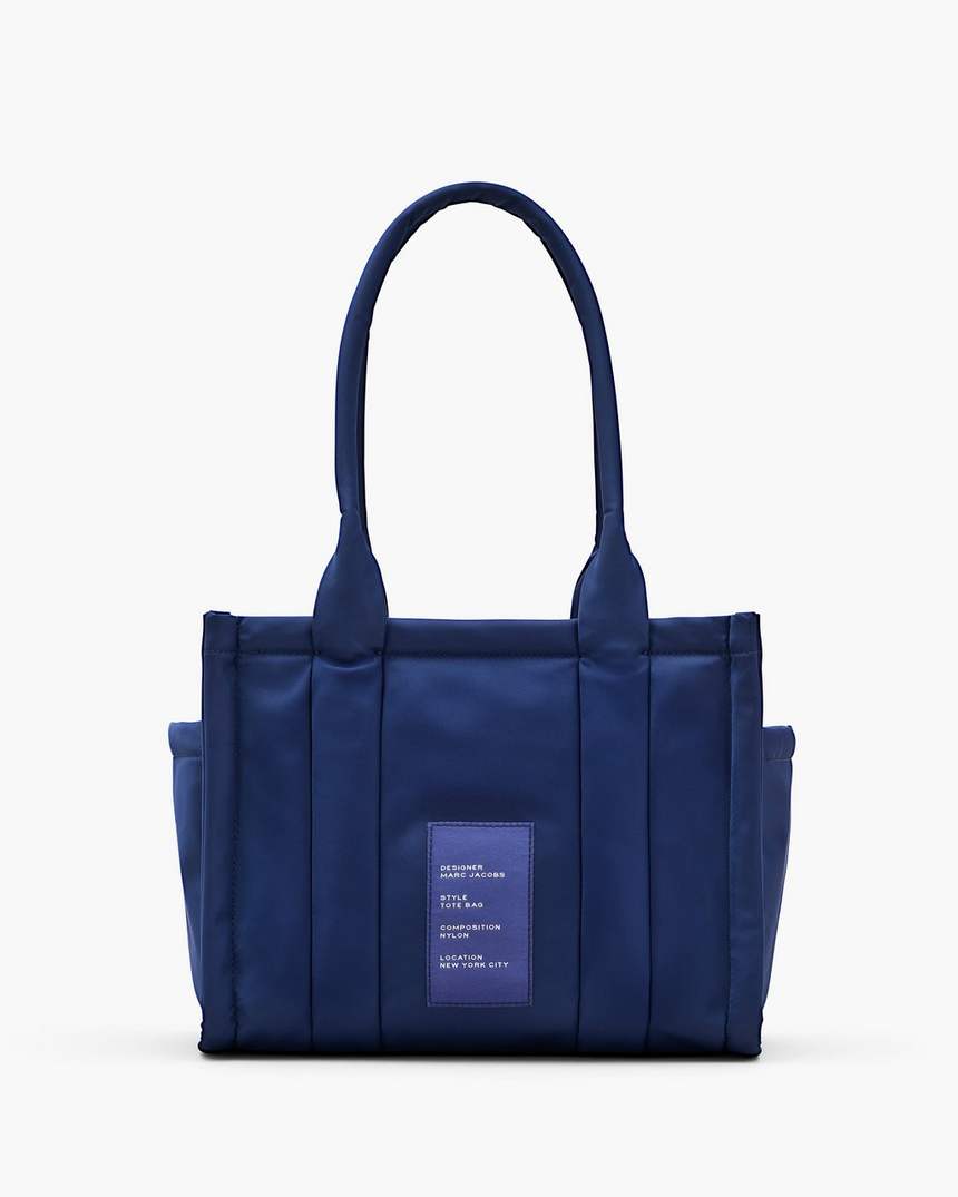 bolsa tote média de nylon acolchoado