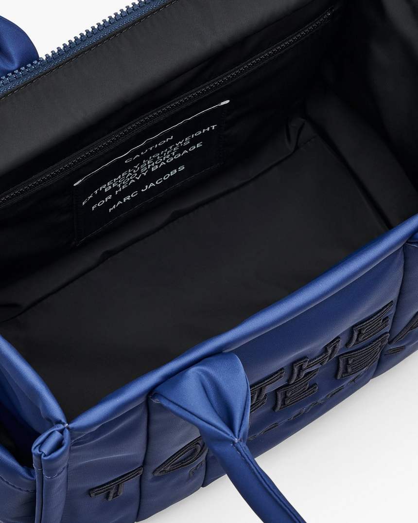 bolsa tote média de nylon acolchoado