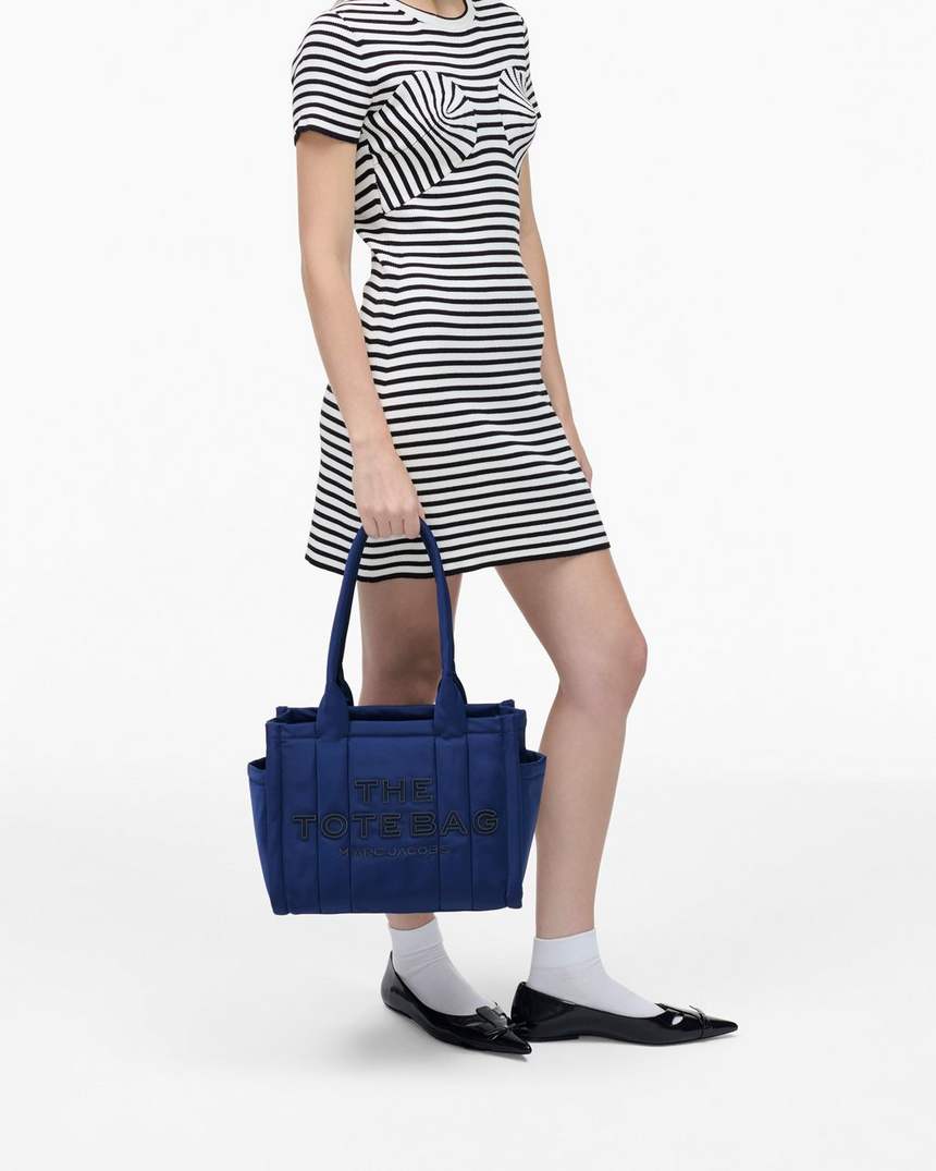 bolsa tote média de nylon acolchoado