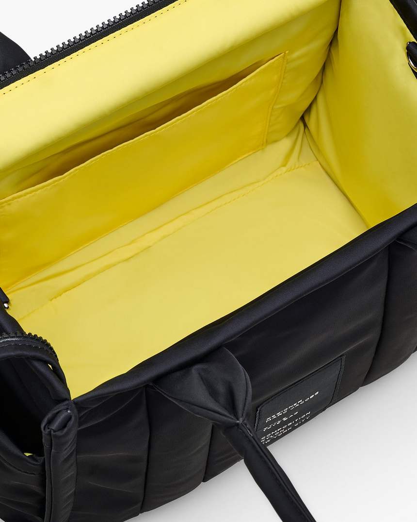 bolsa tote média de nylon acolchoado