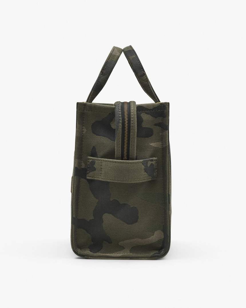 bolsa tote média camuflada em jacquard