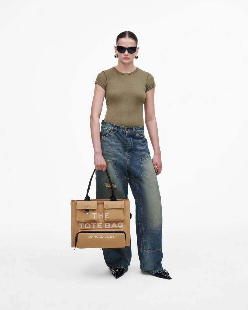 bolsa tote grande de lona cargo