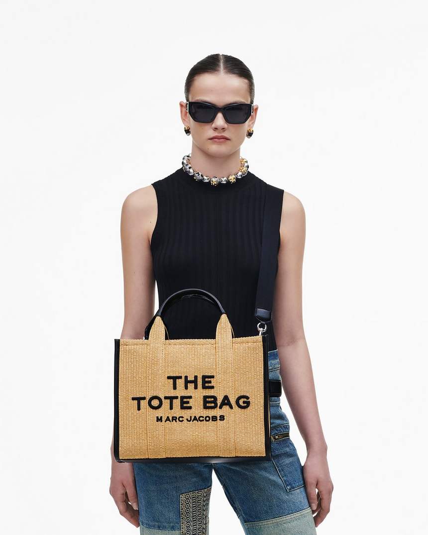 bolsa tote média de tecido