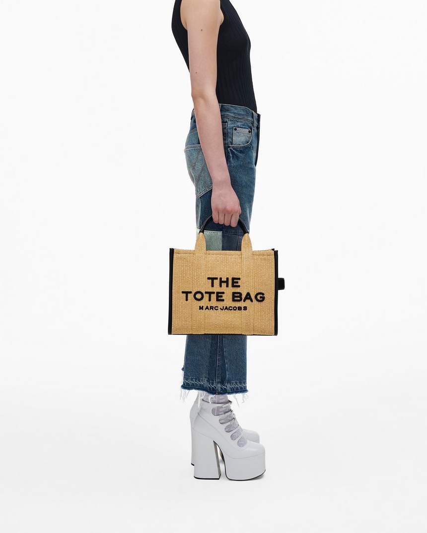 bolsa tote média de tecido