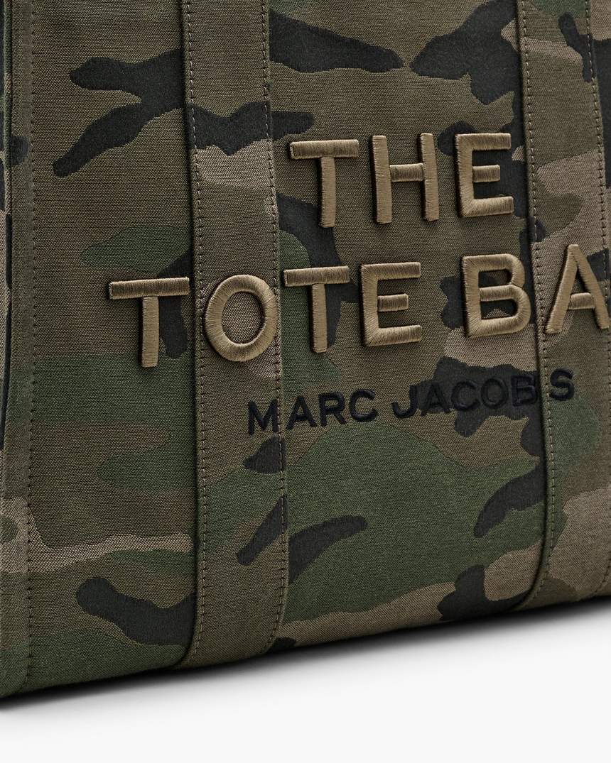 bolsa tote grande camuflada jacquard