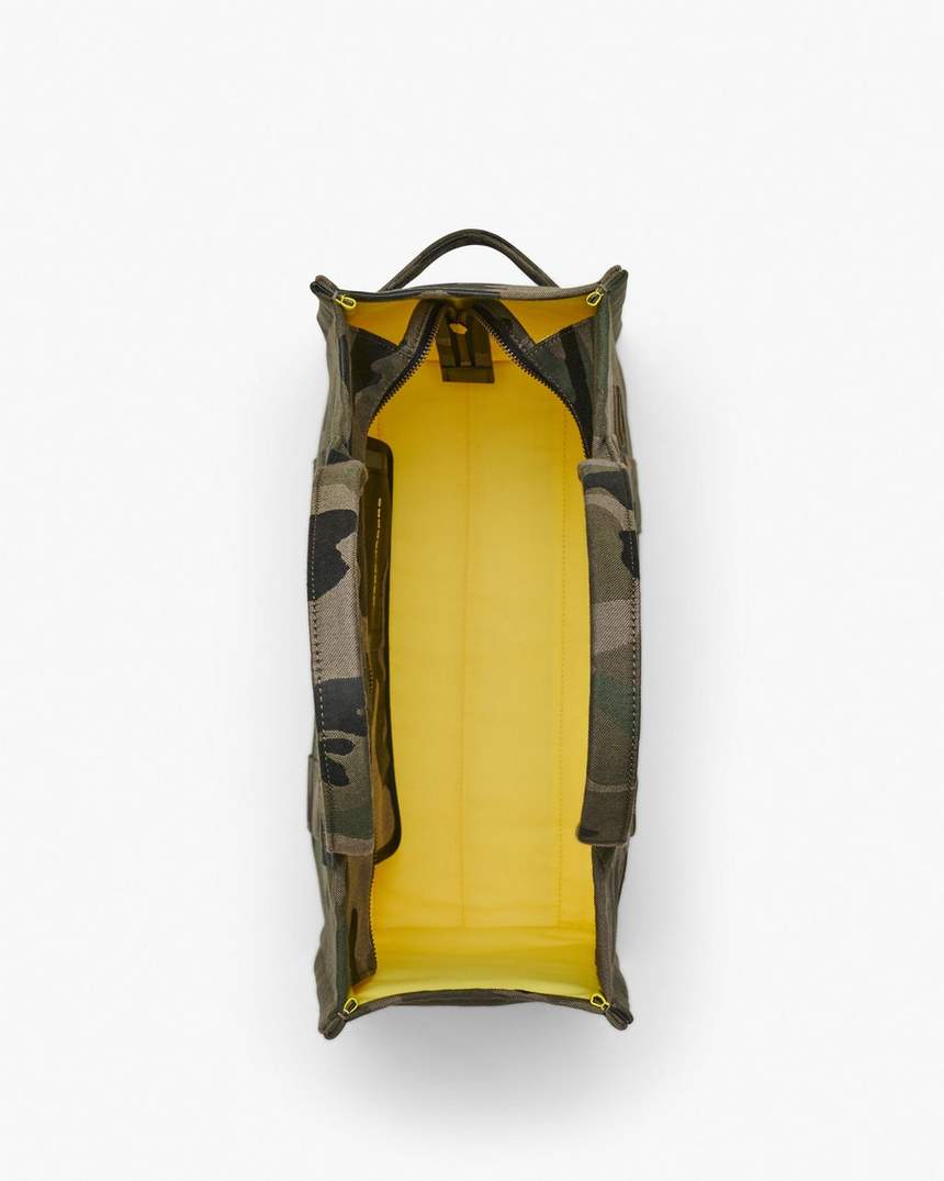 bolsa tote grande camuflada jacquard