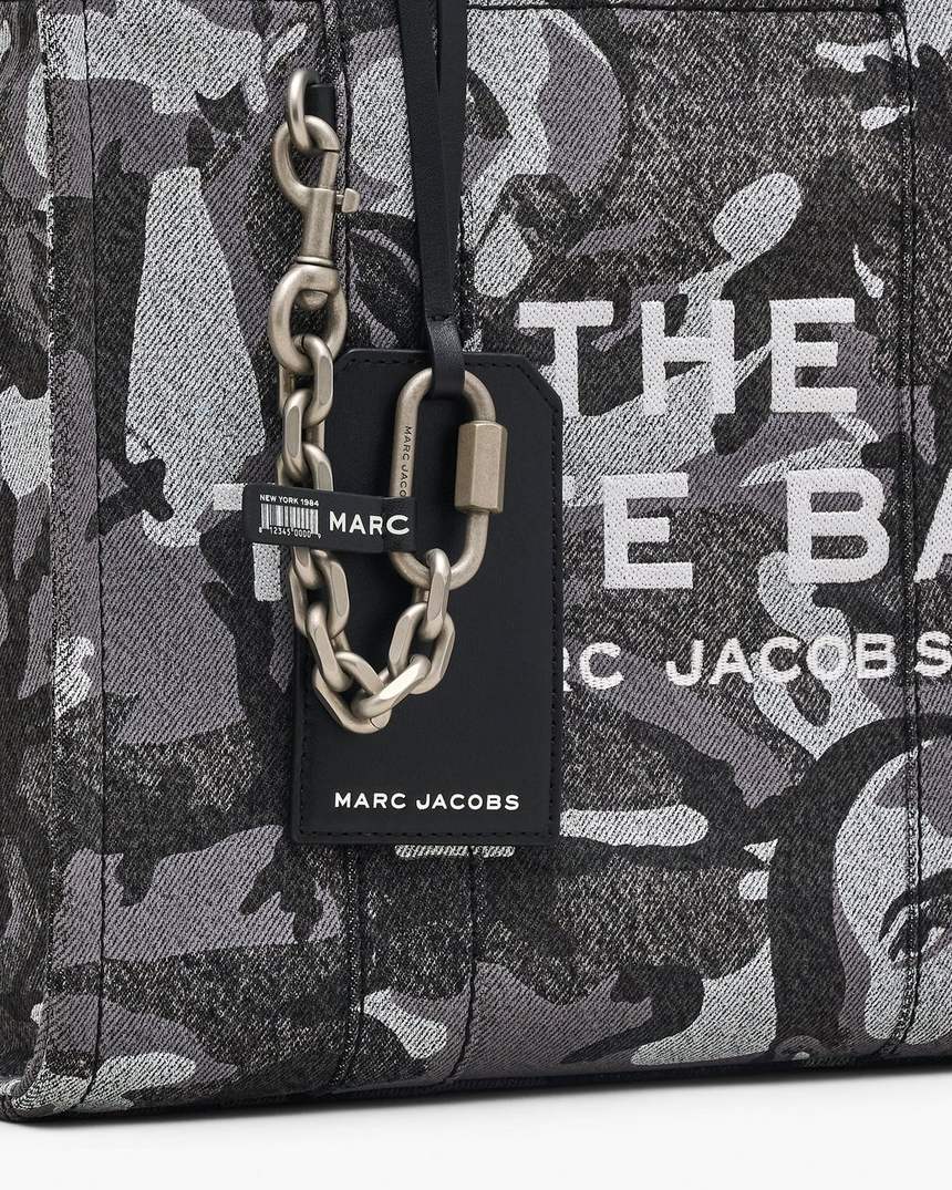 bolsa tote média marc camo denim