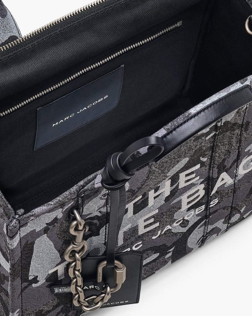bolsa tote média marc camo denim