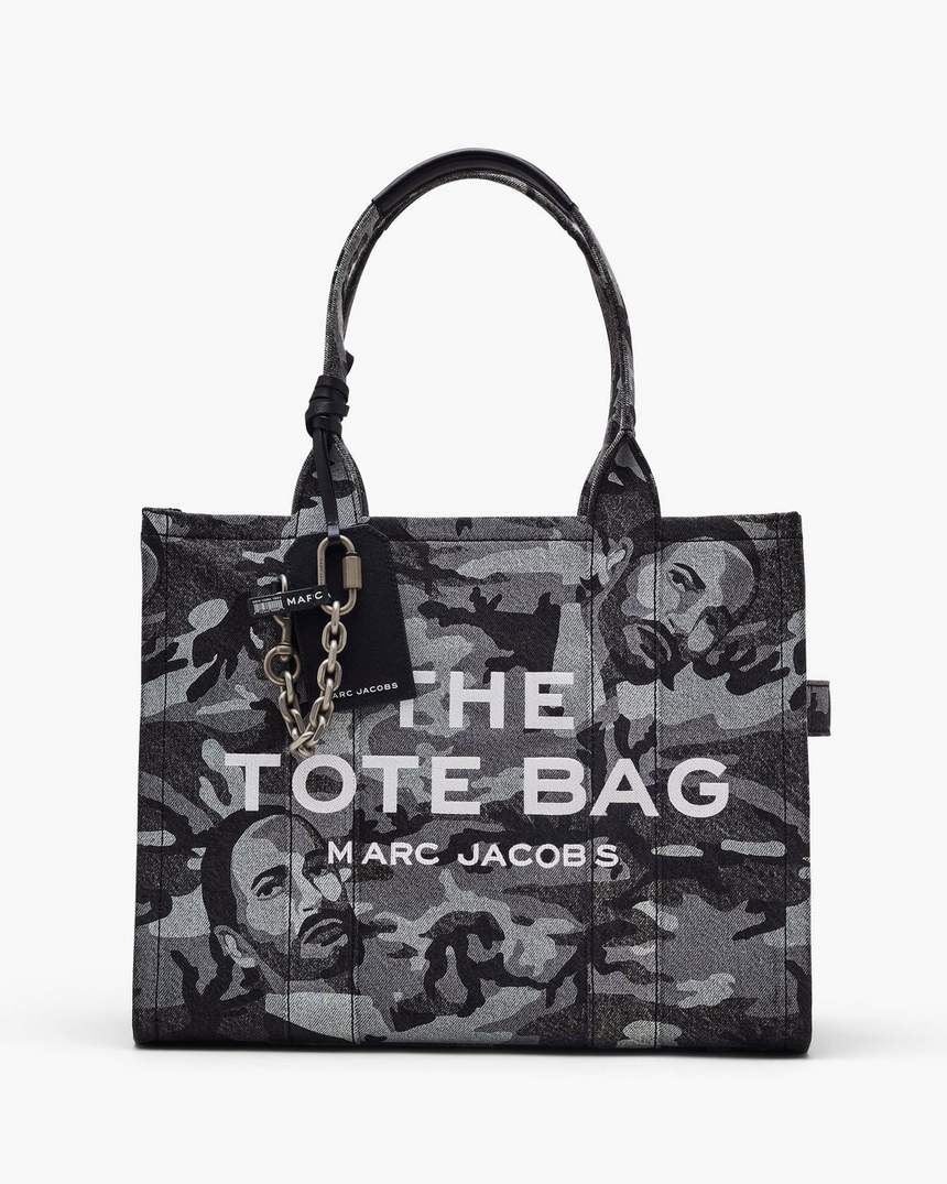 bolsa tote grande marc camo denim